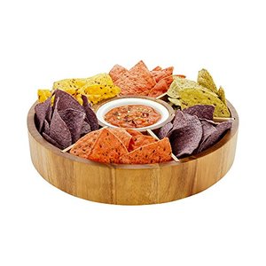 Chips And Dip Bowl with Salsa Serving Platter