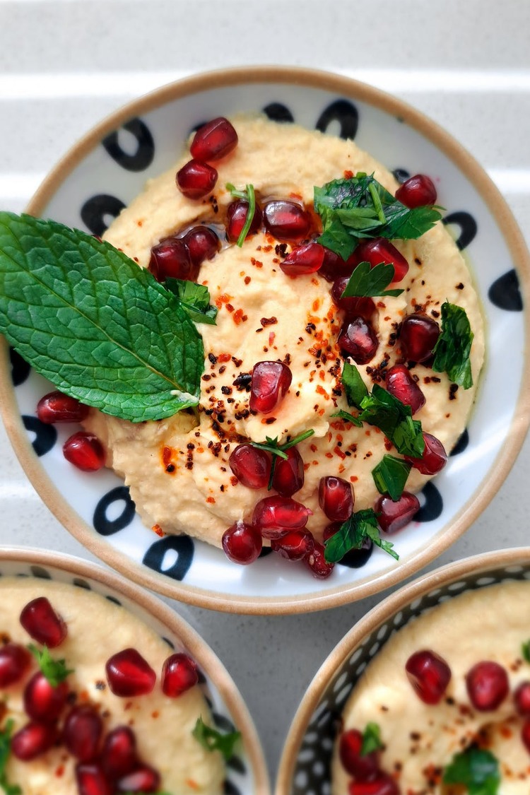 Pomegranate Hummus - Hummus Recipe